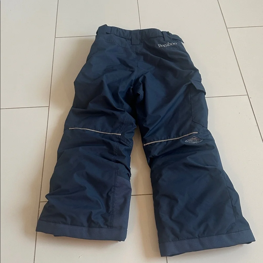 Columbia Bugaboo Kids' Dark Blue Snow Pants 6/7 omnishield omnitech insulated